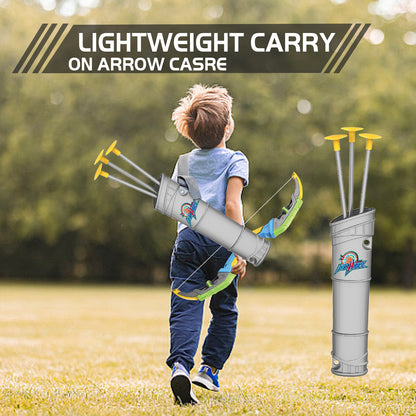 Jiakora Bow and Arrow Set for Kids -Light Up Archery Toy Set -Includes 10 Suction Cup Arrows, Target & Quiver